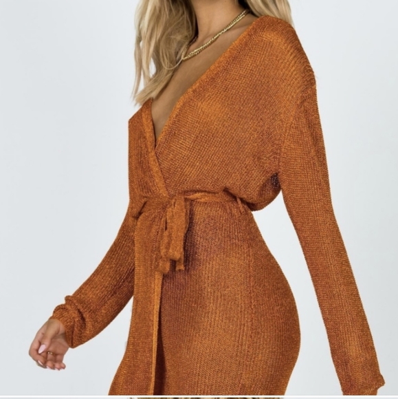 LIONESS ° PRINCESS POLLY Take Me To Rio Wrap Dress ~ NWOT - Picture 3 of 11